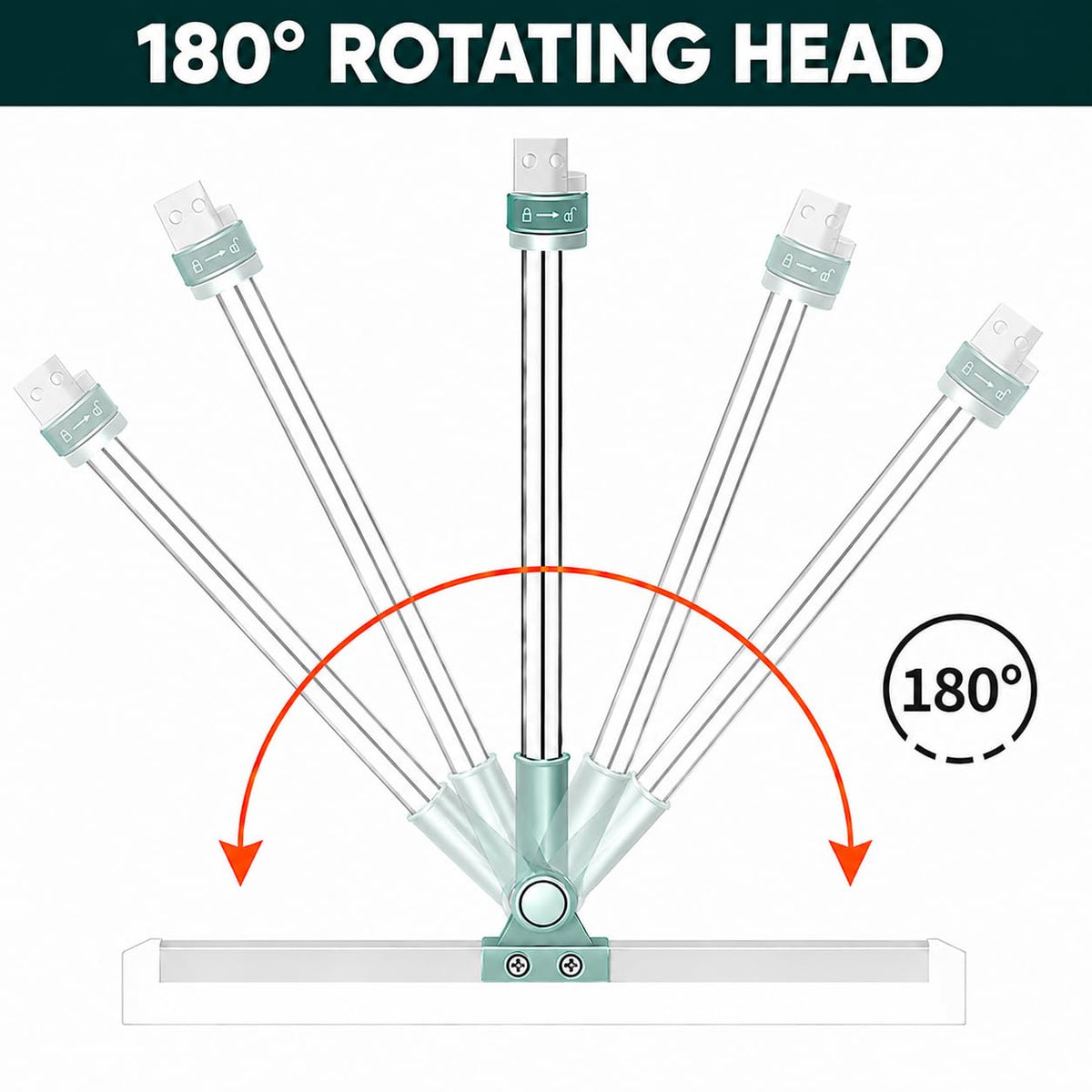 Flexiwipe 180° Rotating Floor wiper