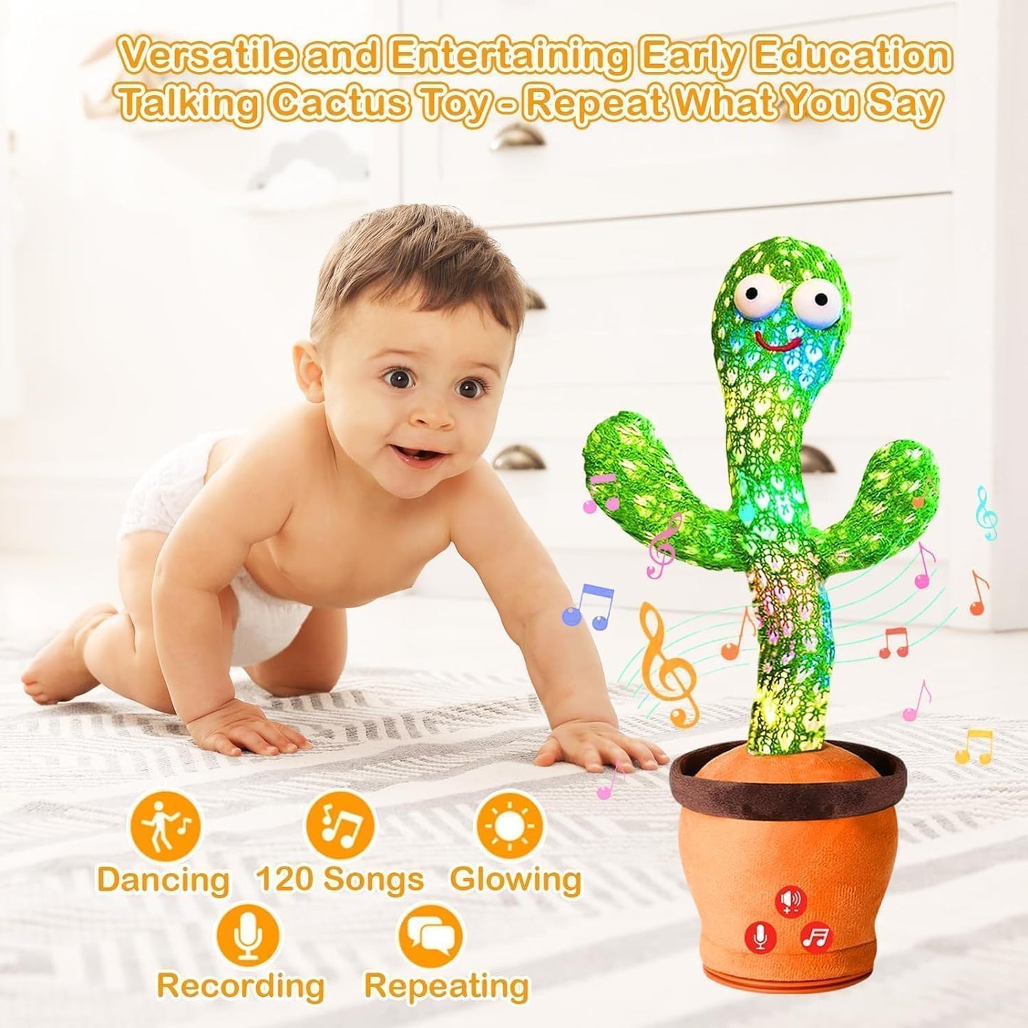 Musical Dancing & Mimicry Cactus Toy